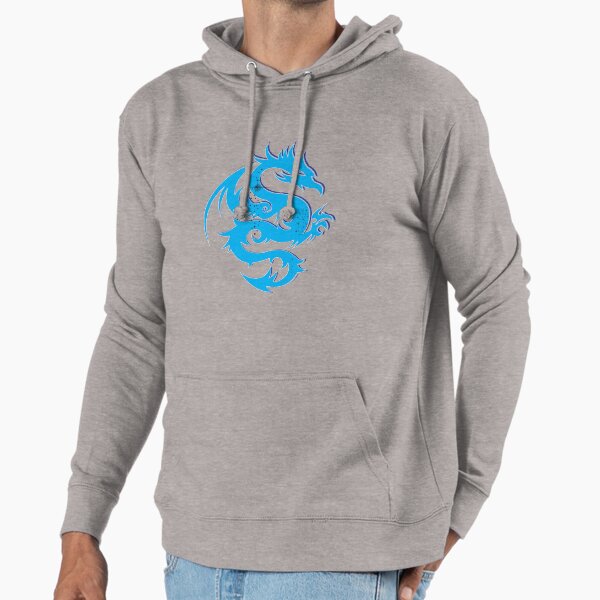 Blue dragon star lightweight hoodie product photo
